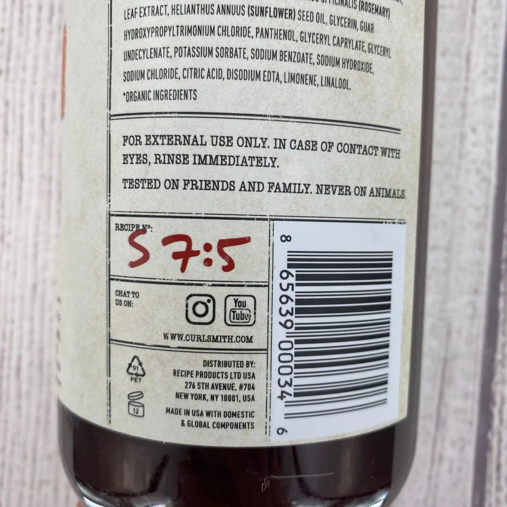 Curlsmith curl quenching